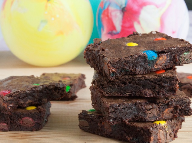 Chocolate Brownies with M&M's